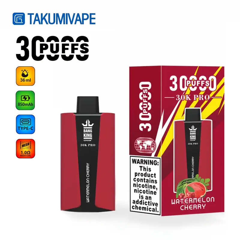 Bang King 30K PRO 30000パフ付き使い捨てデバイス【10本大容量セット