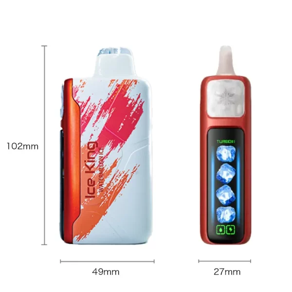ELFBAR ice king 25000 パフ使い捨て電子タバコ サイズ仕様